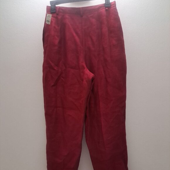 Great pants in red linen - Picture 3 of 5